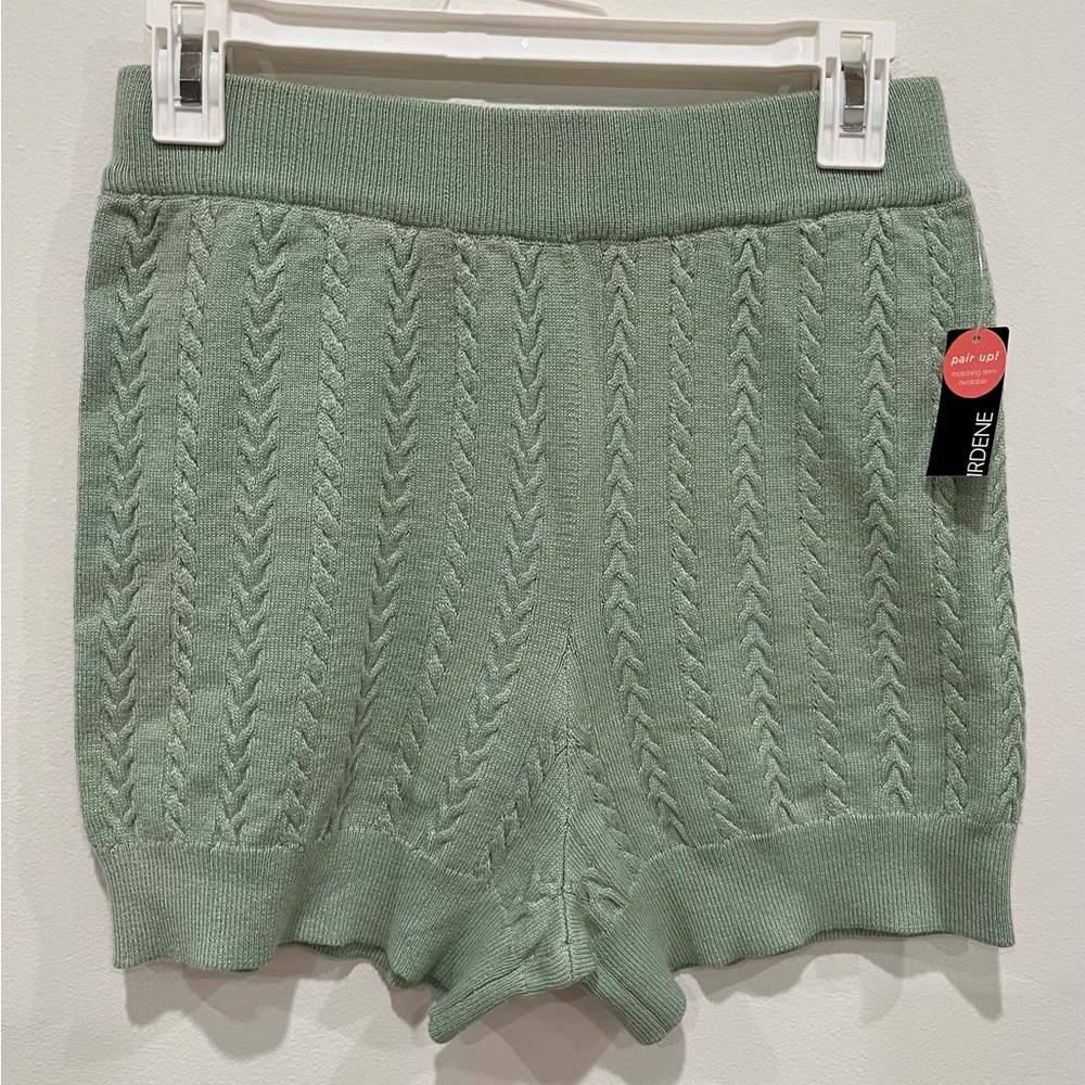 NWT ARDENE CABLE KNIT BIKER SHORTS  SIZE M MEDIUM